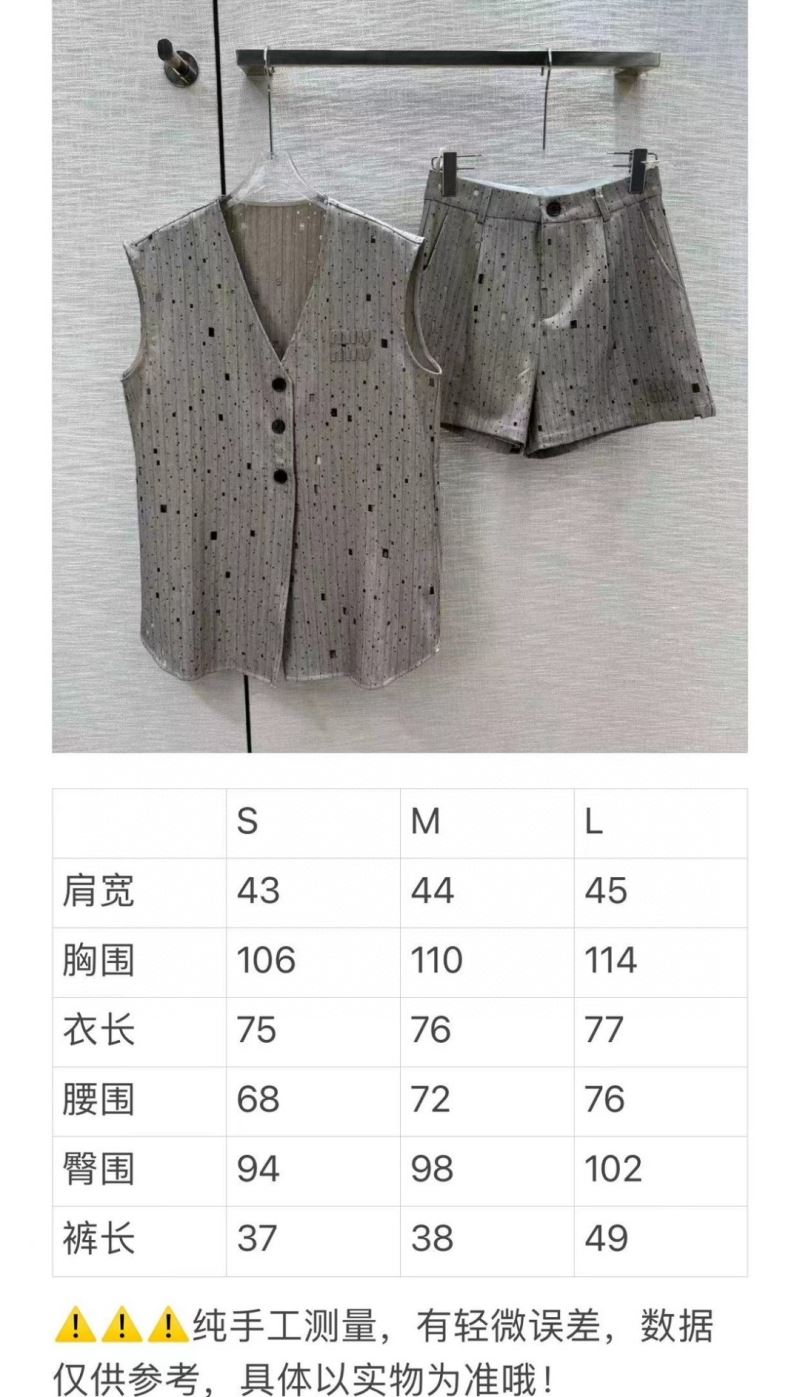 Miu Miu Short Suits